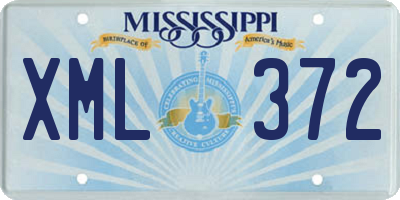 MS license plate XML372