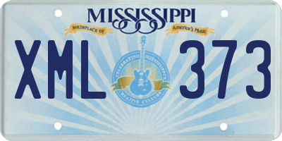 MS license plate XML373