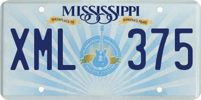 MS license plate XML375