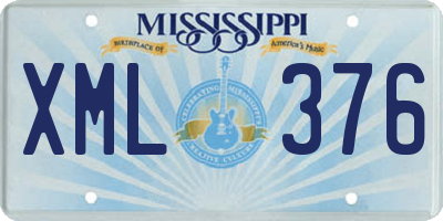 MS license plate XML376