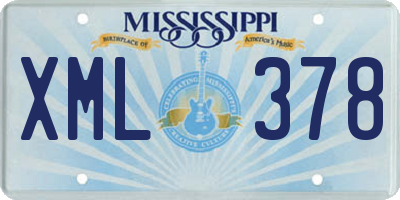 MS license plate XML378