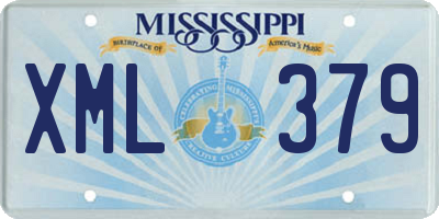 MS license plate XML379
