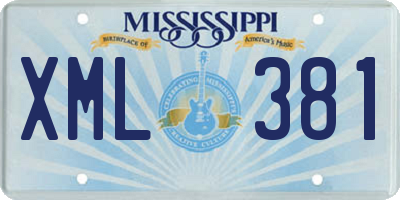 MS license plate XML381