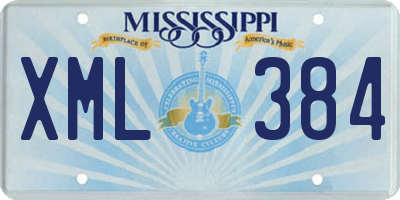 MS license plate XML384