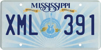 MS license plate XML391