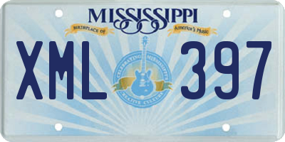 MS license plate XML397