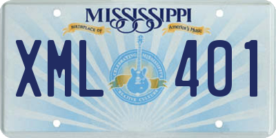 MS license plate XML401