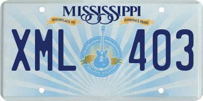 MS license plate XML403
