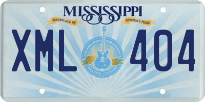 MS license plate XML404