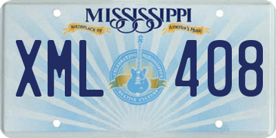 MS license plate XML408