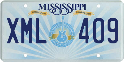 MS license plate XML409