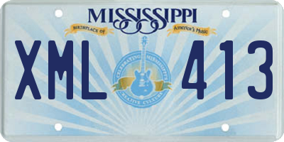 MS license plate XML413