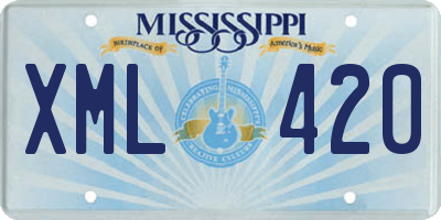 MS license plate XML420