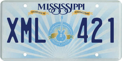 MS license plate XML421