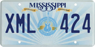 MS license plate XML424