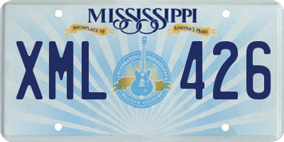 MS license plate XML426