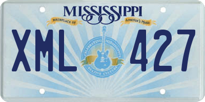 MS license plate XML427