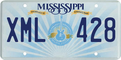 MS license plate XML428