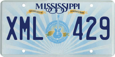 MS license plate XML429