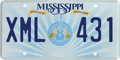 MS license plate XML431