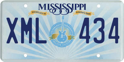 MS license plate XML434
