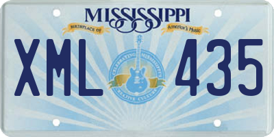 MS license plate XML435
