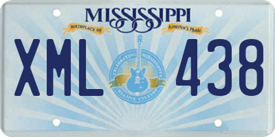 MS license plate XML438