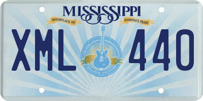 MS license plate XML440