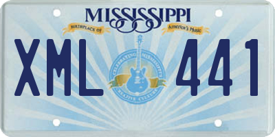 MS license plate XML441