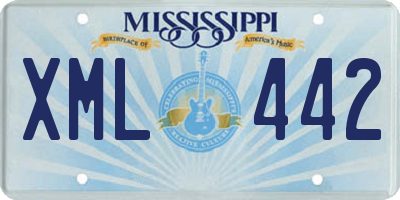 MS license plate XML442