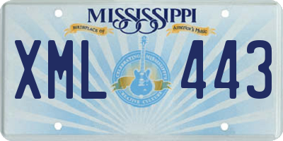 MS license plate XML443