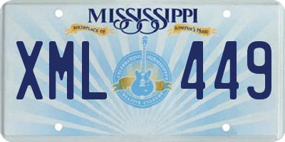 MS license plate XML449