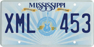 MS license plate XML453