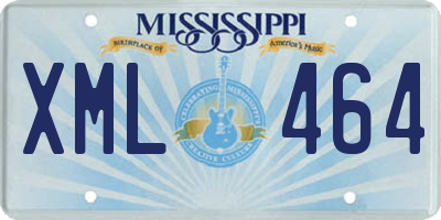 MS license plate XML464