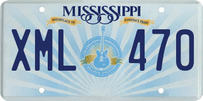MS license plate XML470