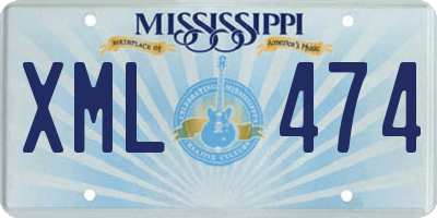 MS license plate XML474