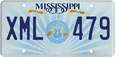 MS license plate XML479