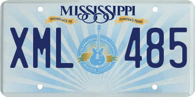 MS license plate XML485