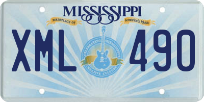 MS license plate XML490