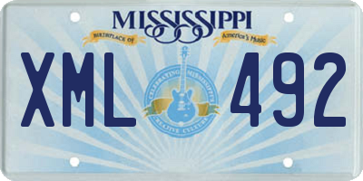 MS license plate XML492