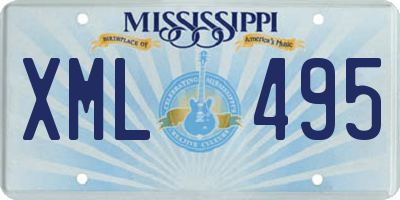 MS license plate XML495