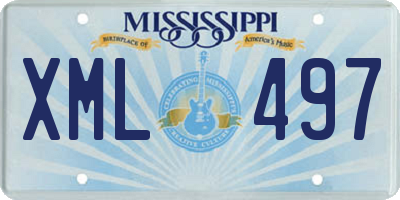 MS license plate XML497