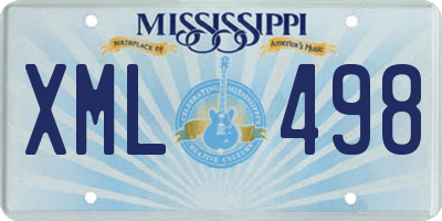 MS license plate XML498