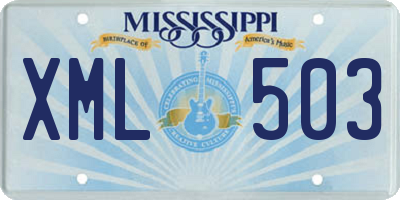 MS license plate XML503