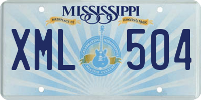 MS license plate XML504