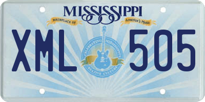 MS license plate XML505