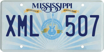 MS license plate XML507