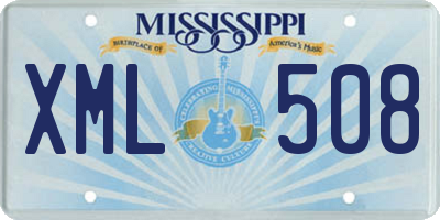 MS license plate XML508