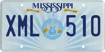 MS license plate XML510