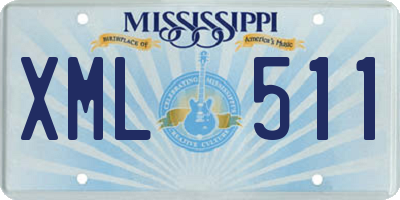 MS license plate XML511